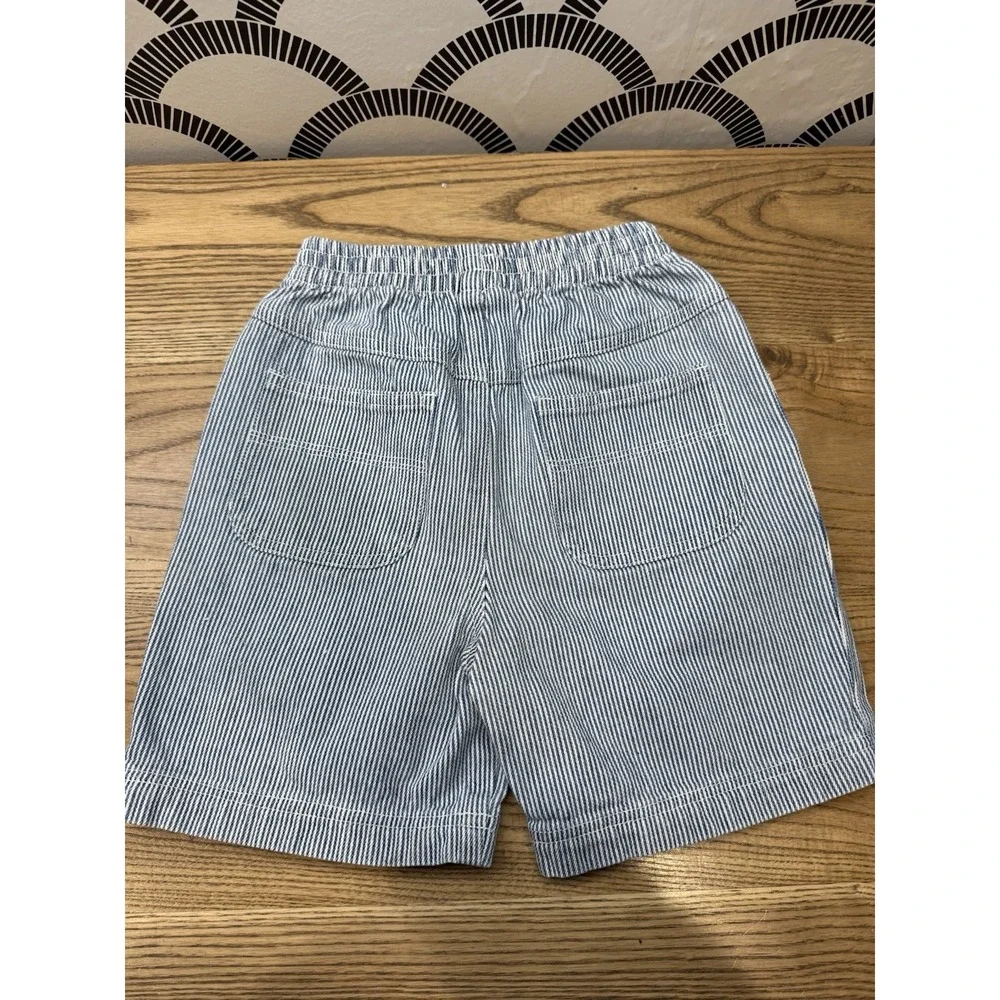 Vintage Bob the Builder Shorts Size 5T Pinstripe Denim Cartoon Embroidered‎ Y2K